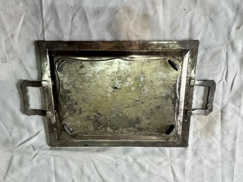 Centro de mesa o despojador de platina velicar mold sterling - imagen 2