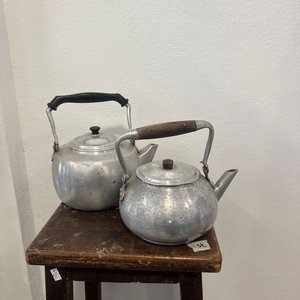 Par de Pavas de Aluminio Antiguas - imagen 1