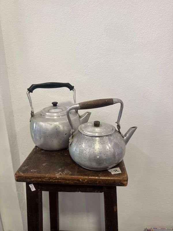Par de Pavas de Aluminio Antiguas