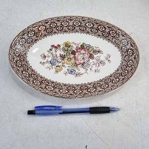 Juego Vajilla Antigua Inglesa "Harvard Empire" Loza Fina Floral 4 Piezas - imagen 9