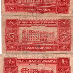 Billetes de 5 Guaraníes de Paraguay (Serie B, 1957) - imagen 2