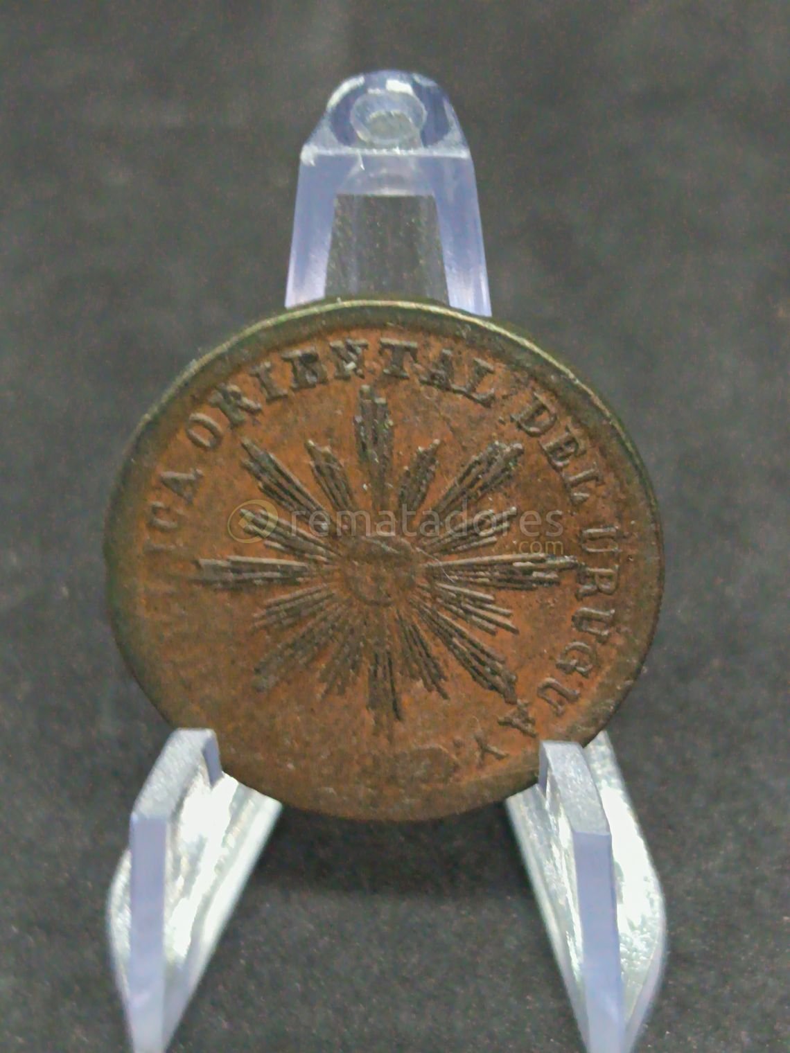 Moneda de 5 Centésimos de Uruguay, 1872