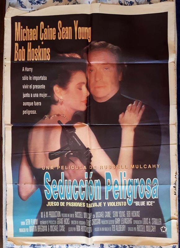 Poster de Cine "Seducción Peligrosa" (Blue Ice) con Michael Caine - 1992