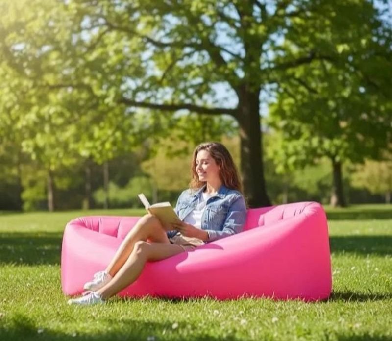 Sillón inflable doble para camping o playa - imagen 2
