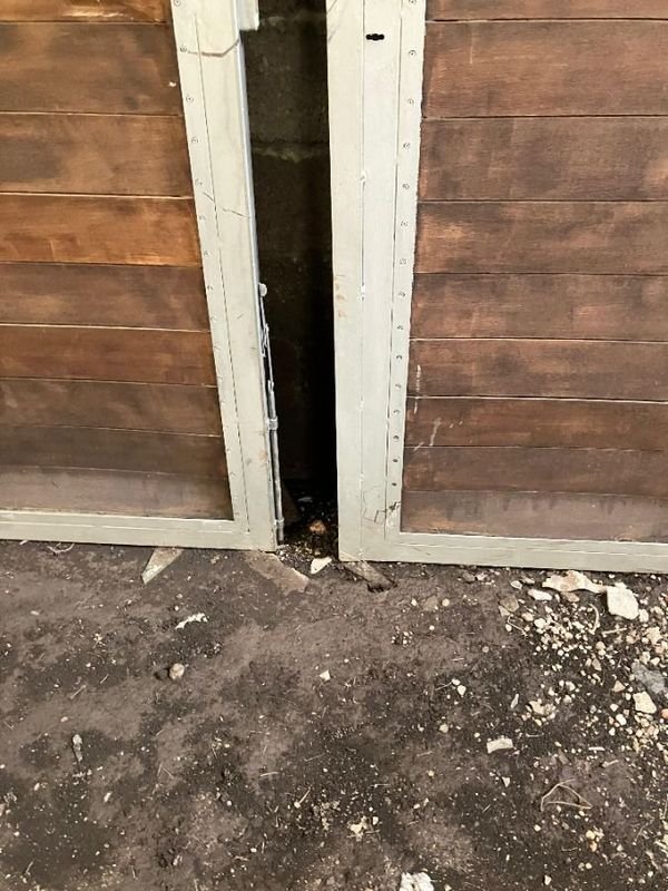 Puertas de garaje en hierro y paneles imitación madera - imagen 2