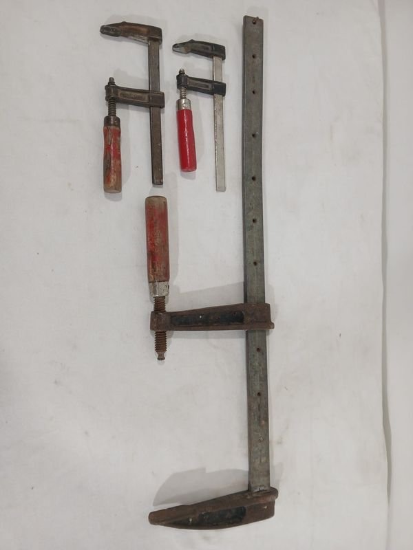 Lote de 3 Prensas para Carpintería