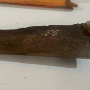 Cuchillo Criollo Tatu con Hoja de Tijera de Tusar y Cabo de Hueso - imagen 4
