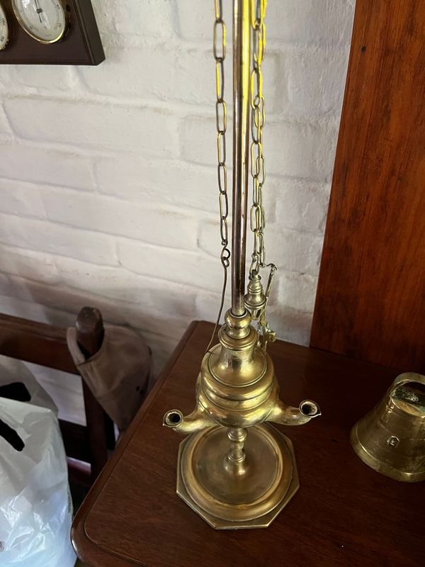 Lámpara de aceite en bronce - Artículo de colección - imagen 4