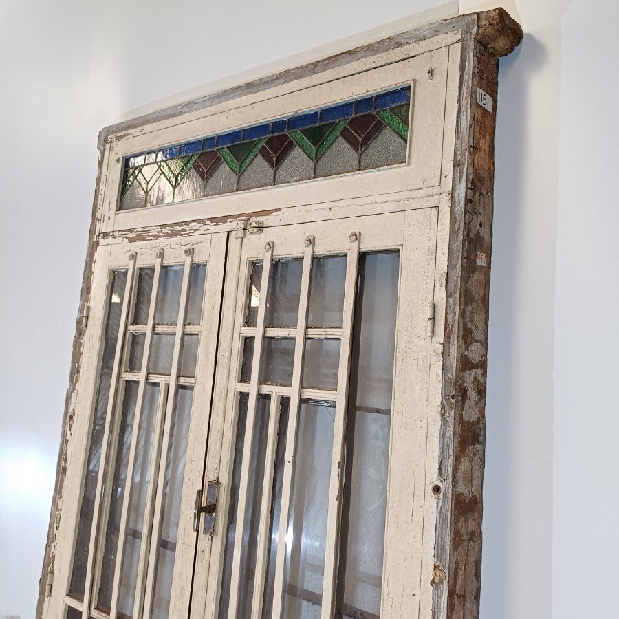 Ventana con dos hojas batientes en cedro - imagen 6