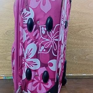 Valija Rígida con Diseño Floral Rosa y Celeste - Legacy - imagen 9