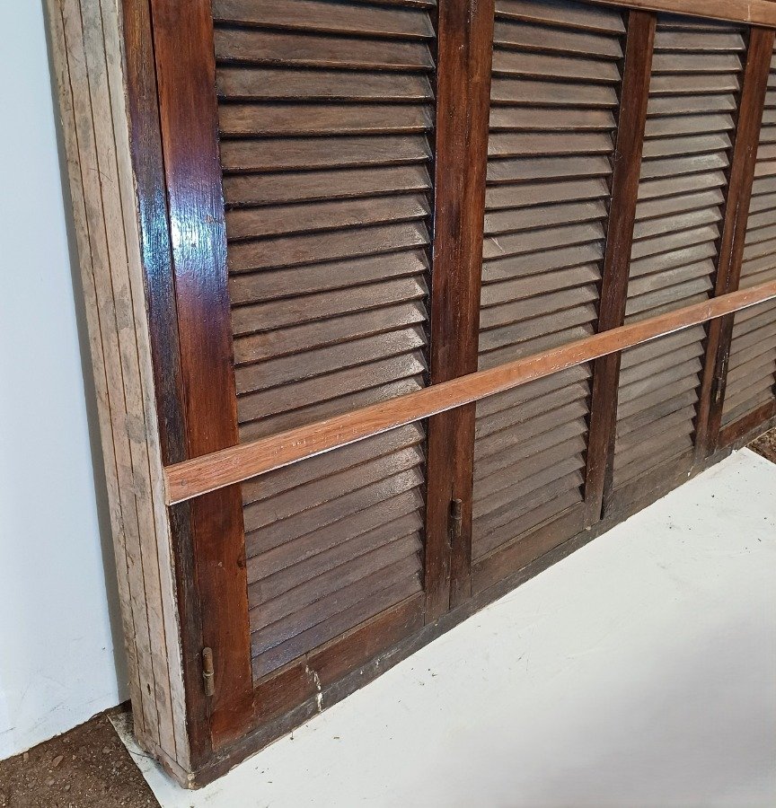 Ventana arco carpanel con dos hojas batientes y cuatro celosías - imagen 8