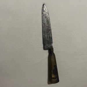 Cuchillo Antiguo Franz Wenk Solingen con Cabo Faceteado - imagen 3