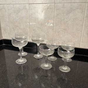 7 Copas de Cognac de Cristal - imagen 1