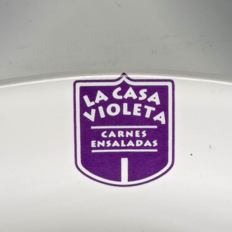 Bandejas de porcelana Olmos con logo de La Casa Violeta - imagen 2