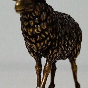 Figura Miniatura de Oveja en Bronce - imagen 5