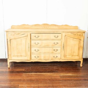 Aparador Provenzal de Madera Clara con 4 Cajones y 2 Puertas - imagen 1