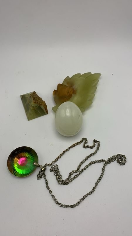 Lote siguiente: Piedras y cadena con baño de oro 18 - Joyas y accesorios