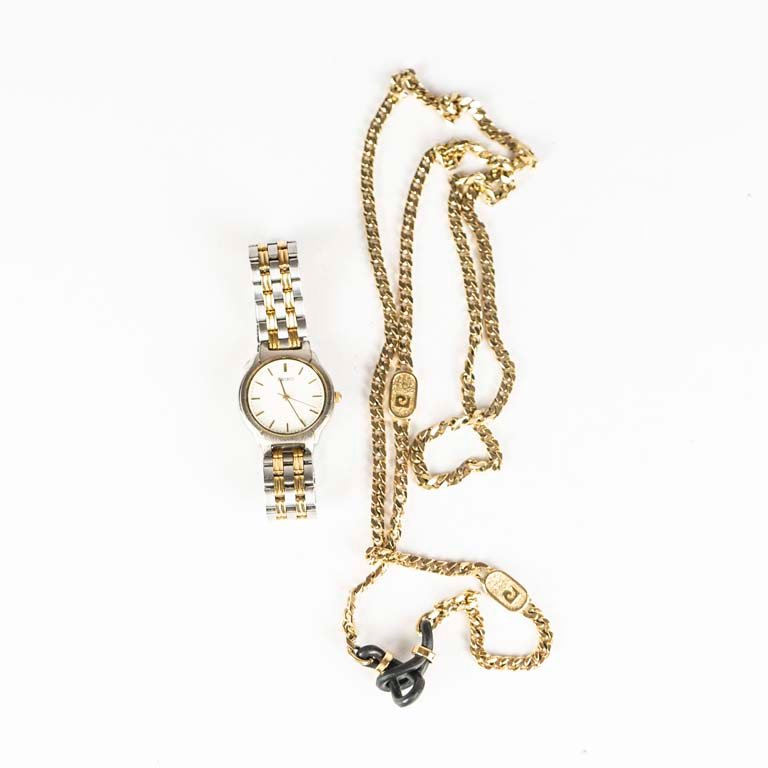 Lote siguiente: Cadena y reloj de mujer Seiko - Excelente condición
