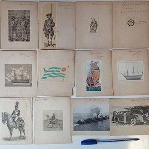 Lote siguiente: Lote de Postales Antiguas: Aviación Militar, Barcos y Uniformes (1924)