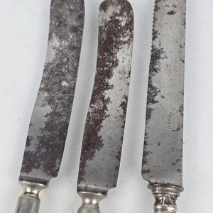Set de 3 Cuchillos de Mesa Alemanes con Marcas de Fábrica - imagen 3