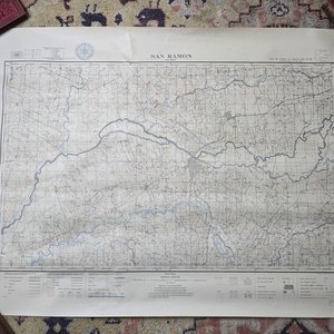Mapa Topográfico San Ramón y San Gabriel, Escala 1:50000, Instituto Geográfico Militar Uruguay - imagen 1