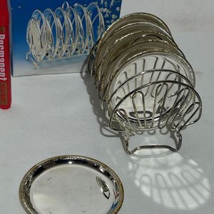 Set de 6 Posavasos Metálicos con Soporte Plateado - imagen 11