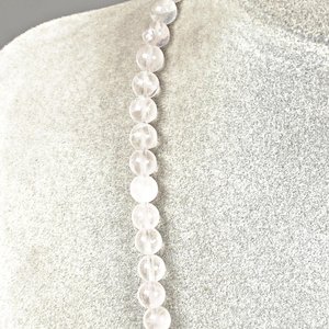 Collar de Cuarzo Rosa y Perlas de Río, 36 cm - imagen 4