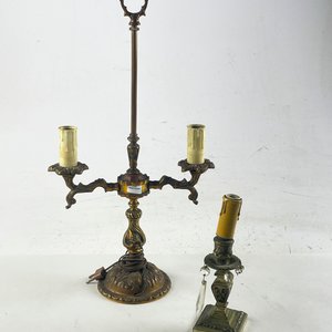 Par de Lámparas de Mesa Bronce Estilo Clásico - imagen 1