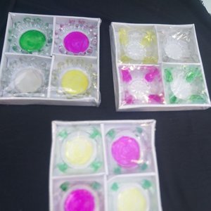 Juego de 12 Ceniceros de Vidrio Multicolor - imagen 2