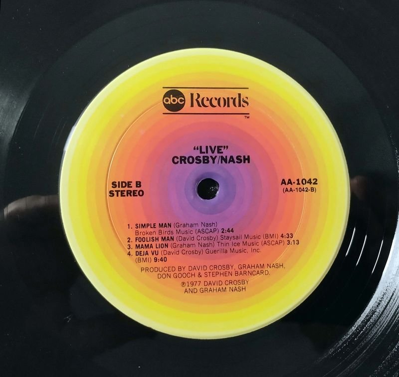 Vinilo de Crosby & Nash: 'Live' 1977 - imagen 5