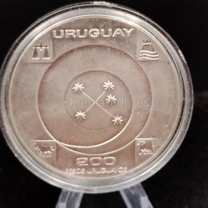 Moneda Conmemorativa Uruguay 200 Pesos Uruguayos 1999 - imagen 2