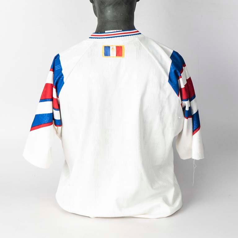 Camiseta de la Selección de Francia oficial de tienda marca adidas sin número segunda equipación de mediados de 90´ - imagen 2