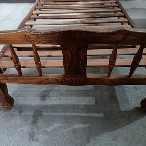 Cama de 1 Plaza Estilo Provenzal en Madera - imagen 2