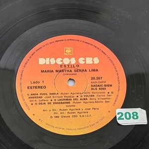 Vinilo "Estilo" de María Martha Serra Lima - imagen 3