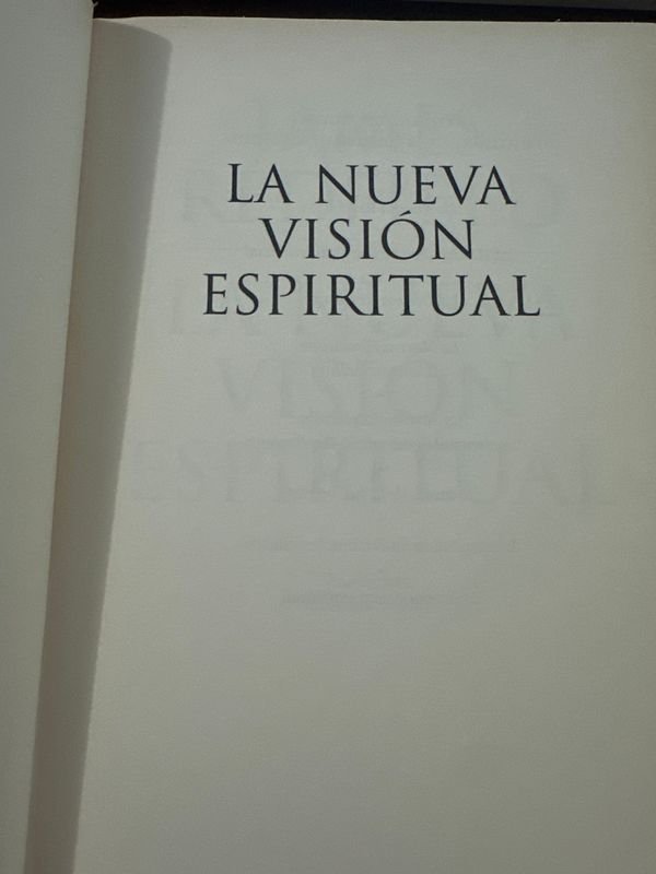 Lote siguiente: Libro: La nueva visión espiritual