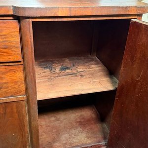 Aparador Art Decó de madera para restaurar con espejo - imagen 5