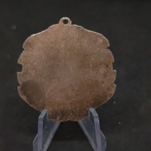 Antigua Medalla Societa Italiana Circolo Napolitano Uruguay Metal Blanco - imagen 3