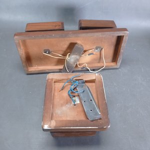 Lote de Dos Apliques de Techo de Madera con Portalámparas - imagen 5