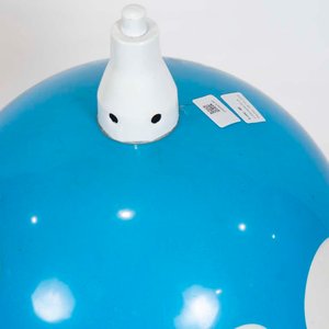 Lámpara de Mesa Tipo Hongo Acrílico Azul y Blanco - imagen 2