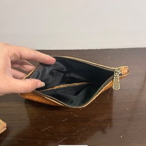 Monedero/Neceser de Cuero Marrón Marca VERSAK Nuevo - imagen 3