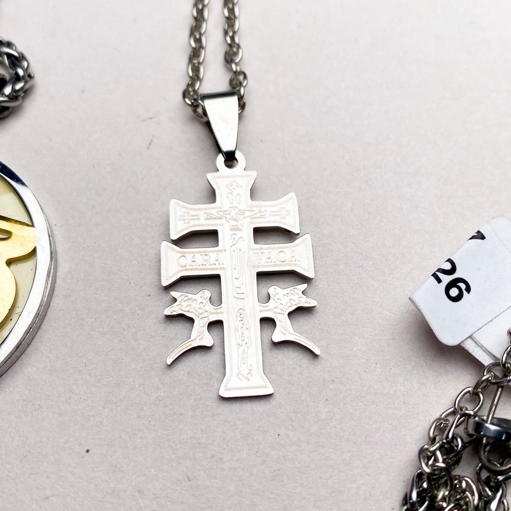 Colgantes con cadena y cruz de plata - imagen 3