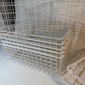 Lote de 10 Cajones Organizadores de Malla Metálica Blancos - imagen 5