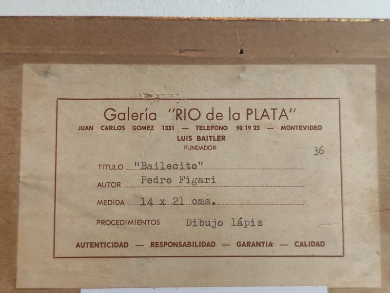 Dibujo de Pedro Figari, Bailecito - imagen 3