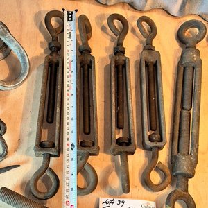 Grandes Tensores, ganchos, cadenas etc, todo de gran tamaño - imagen 3
