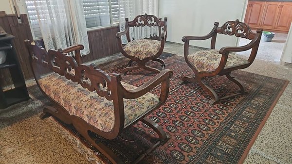 Muy lindo juego en roble antiguo - Muebles antiguos de alta calidad - imagen 4