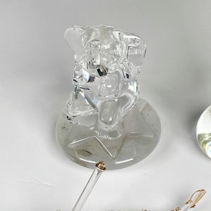 Lote de 4 figuras de cristal: elefantes, góndola y pareja bailando - imagen 4