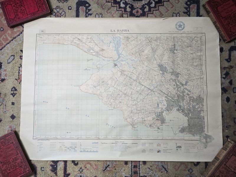 Mapa del Instituto Geográfico de La Barra y Los Cerrillos, Escala 1:50.000