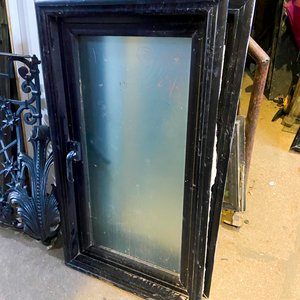 Dos Ventanas de Aluminio Negro con Vidrio, 120x78 cm - imagen 2
