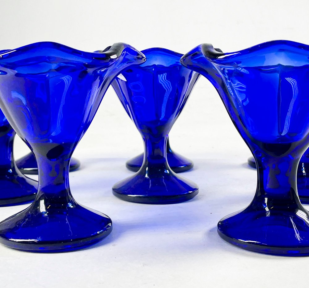 Copa de Postre en Vidrio Azul - imagen 3