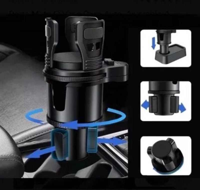 Lote anterior: Expansor de Portavasos Doble para auto, 2 en 1 Universal Ajustable 360°